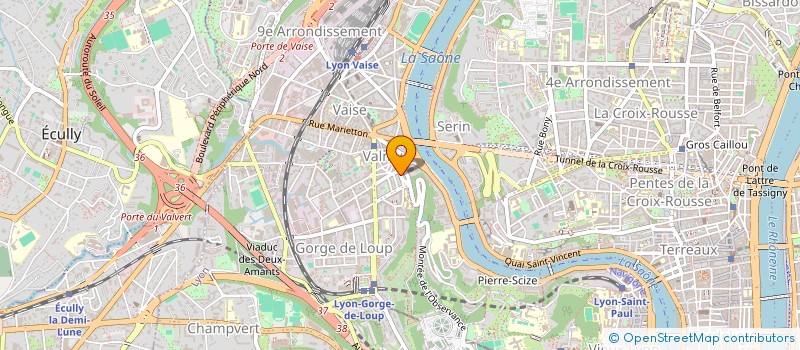 localisation de l'entreprise SCI DU CHAPEAU ROUGE  LYON