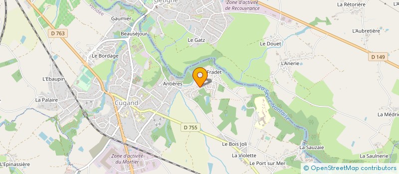 localisation de l'entreprise SCI DU CHAPEAU VERT  CUGAND