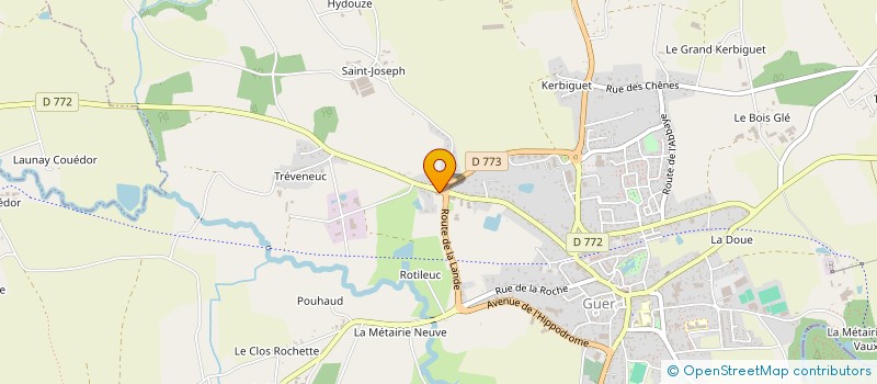 localisation de l'entreprise SCI DU CHAPERON ROUGE  GUER