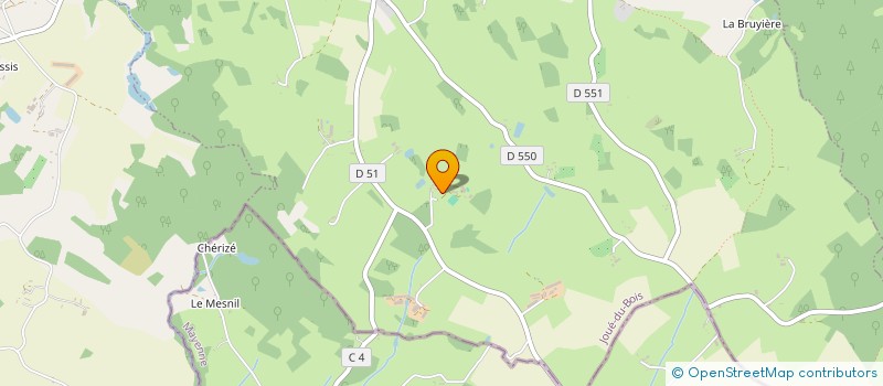 localisation de l'entreprise SCI DU CHAPITRE à JOUE-DU-BOIS