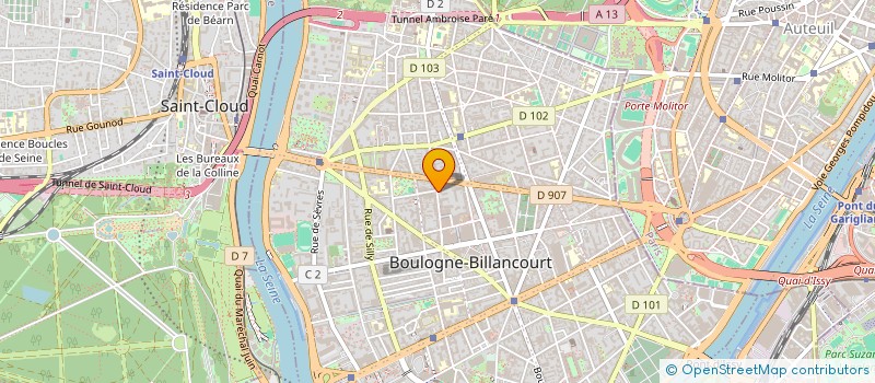 localisation de l'entreprise SCI DU CHAPOTIN à BOULOGNE-BILLANCOURT