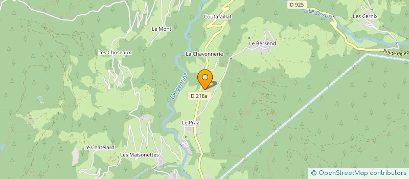 localisation de l'entreprise SCI DU CHAPPE  BEAUFORT