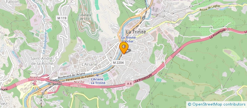 localisation de l'entreprise SCI DU CHAPUS à LA TRINITE