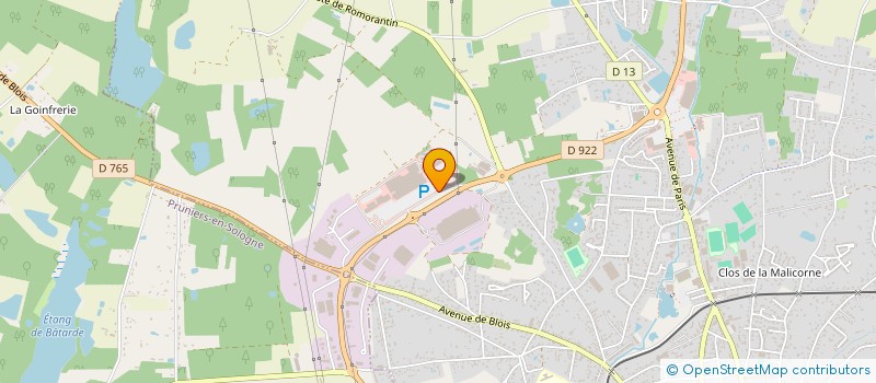 localisation de l'entreprise SCI DU CHARBONNEL  ROMORANTIN-LANTHENAY