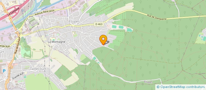 localisation de l'entreprise SCI DU CHARDONNERET  ETUPES