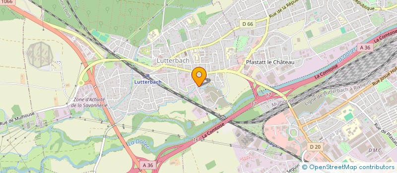 localisation de l'entreprise SCI DU CHARME  LUTTERBACH