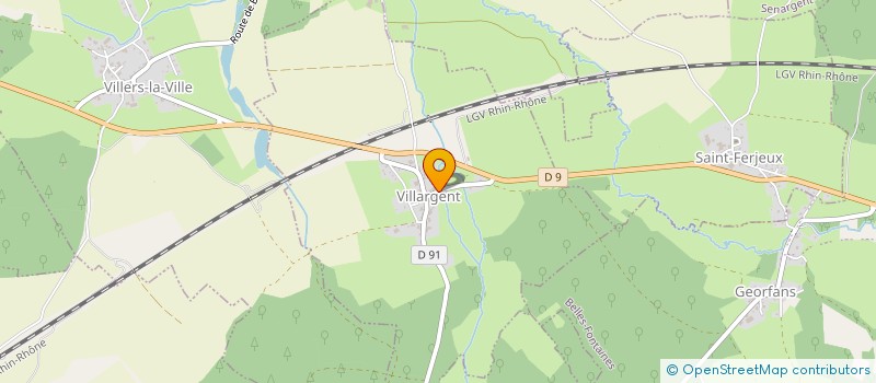 localisation de l'entreprise SCI DU CHARMEY  VILLARGENT