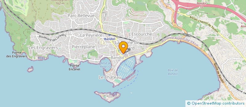 localisation de l'entreprise SCI DU CHARRON  BANDOL