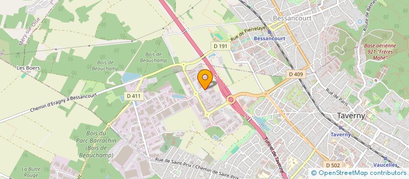 localisation de l'entreprise SCI DU CHASSEPAIN  TAVERNY