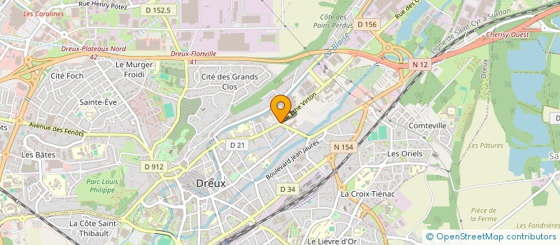 localisation de l'entreprise SCI DU CHAT BOTTE à DREUX