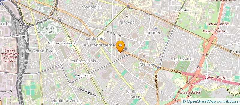 localisation de l'entreprise SCI DU CHAT DES BOIS  LYON