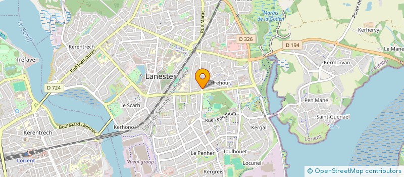 localisation de l'entreprise SCI DU CHAT DOC  LANESTER