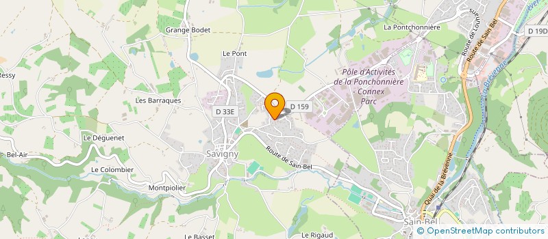 localisation de l'entreprise SCI DU CHAT-HUANT  SAVIGNY