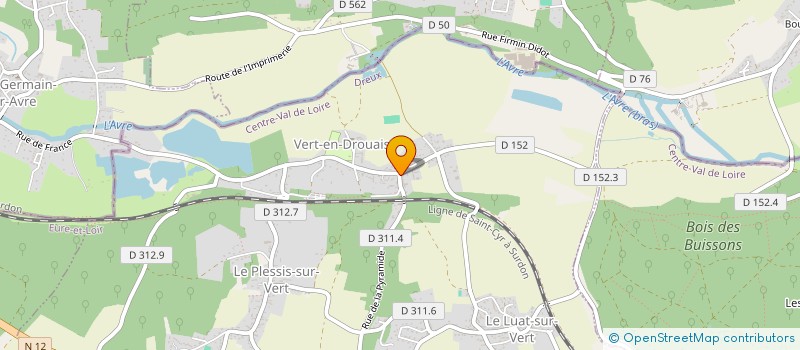localisation de l'entreprise SCI DU CHAT PERCHE à VERT-EN-DROUAIS