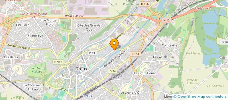 localisation de l'entreprise SCI DU CHAT QUI PELOTE à DREUX