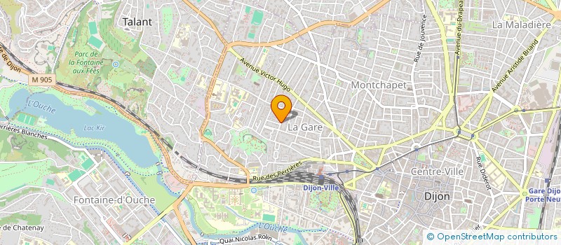 localisation de l'entreprise SCI DU CHATAIGNER à DIJON