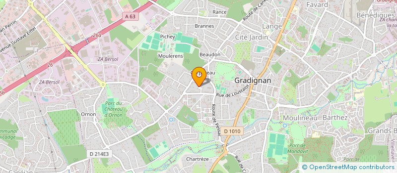 localisation de l'entreprise SCI DU CHATAIGNIER à GRADIGNAN