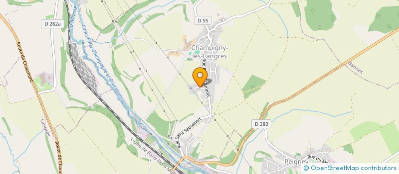 localisation de l'entreprise SCI DU CHATAIGNIER à CHAMPIGNY-LES-LANGRES
