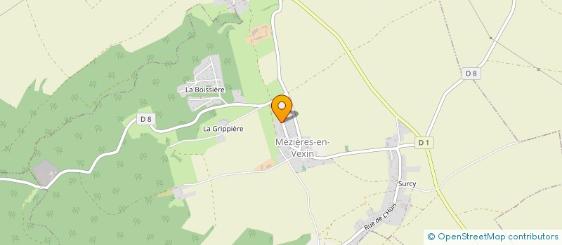 localisation de l'entreprise SCI DU CHATAIGNIER  MEZIERES-EN-VEXIN