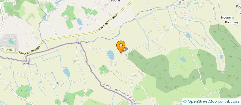 localisation de l'entreprise SCI DU CHATAIGNIER ET DU HOUX  ANTHE