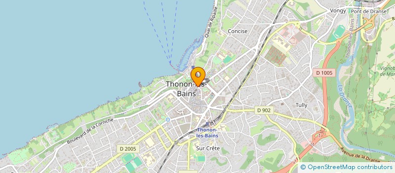 localisation de l'entreprise SCI DU CHATEAU à THONON-LES-BAINS