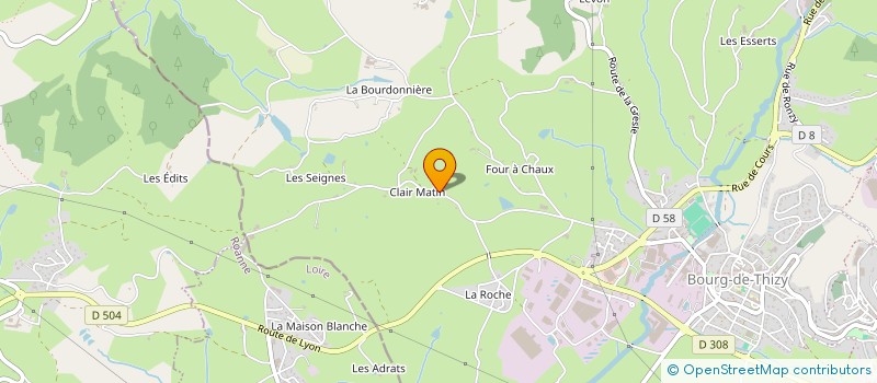 localisation de l'entreprise SCI DU CHATEAU  THIZY-LES-BOURGS