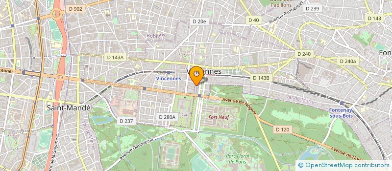 localisation de l'entreprise SCI DU CHATEAU  VINCENNES