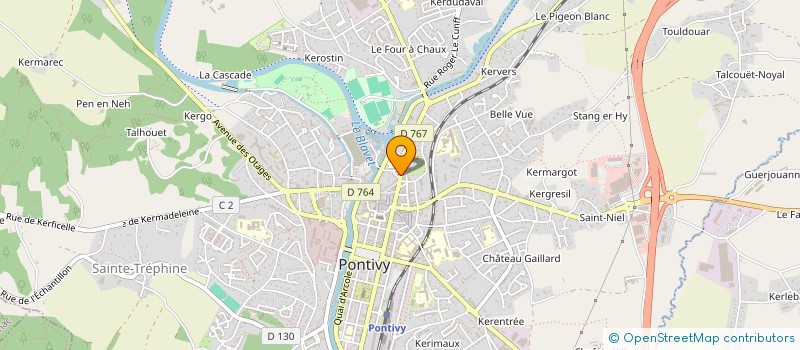 localisation de l'entreprise SCI DU CHATEAU  PONTIVY