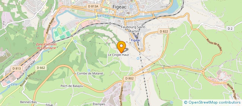 localisation de l'entreprise SCI DU CHATEAU à FIGEAC