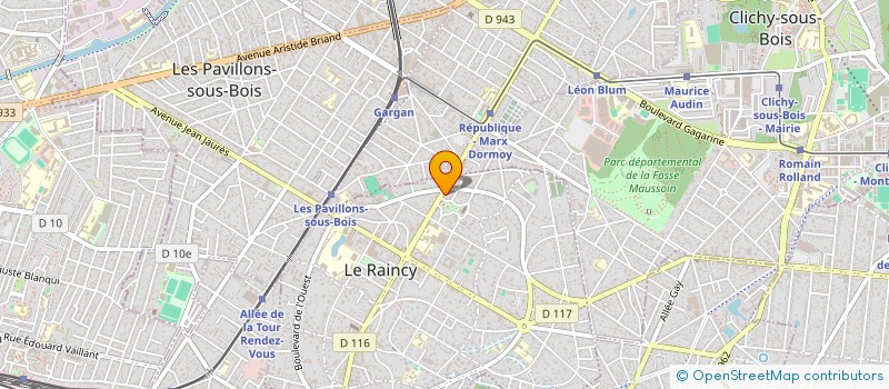 localisation de l'entreprise SCI DU CHATEAU  LE RAINCY