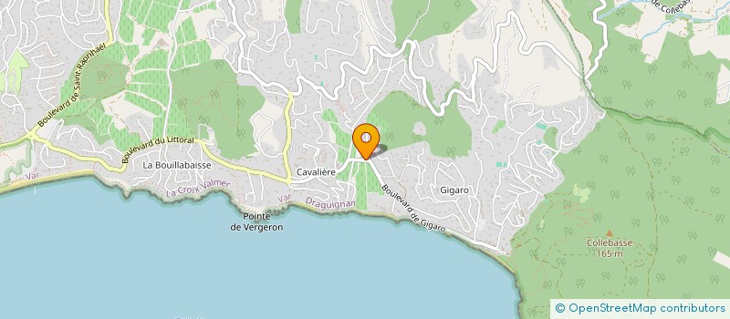 localisation de l'entreprise SCI DU CHATEAU  LA CROIX-VALMER