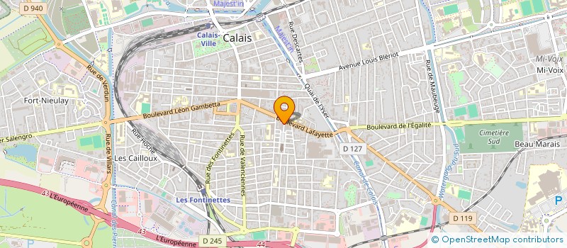 localisation de l'entreprise SCI DU CHATEAU  CALAIS