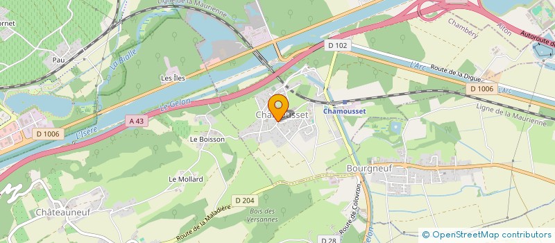 localisation de l'entreprise SCI DU CHATEAU  CHAMOUX-SUR-GELON