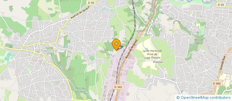 localisation de l'entreprise SCI DU CHATEAU  CHAPONOST