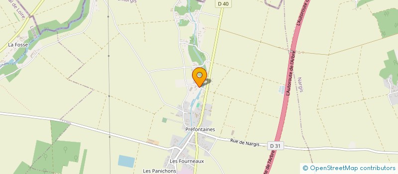 localisation de l'entreprise SCI DU CHATEAU  PREFONTAINES