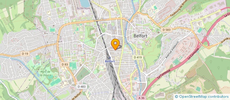 localisation de l'entreprise SCI DU CHATEAU à BELFORT
