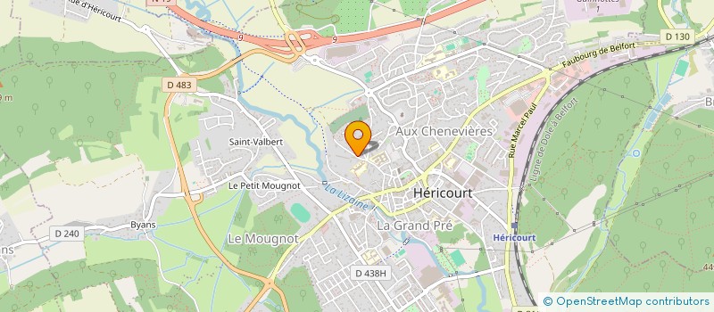 localisation de l'entreprise SCI DU CHATEAU  HERICOURT