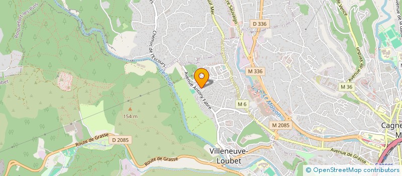 localisation de l'entreprise SCI DU CHATEAU à VILLENEUVE-LOUBET