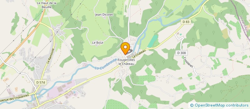 localisation de l'entreprise SCI DU CHATEAU  FOUGEROLLES-SAINT-VALBERT