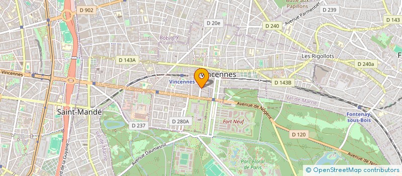 localisation de l'entreprise SCI DU CHATEAU à VINCENNES