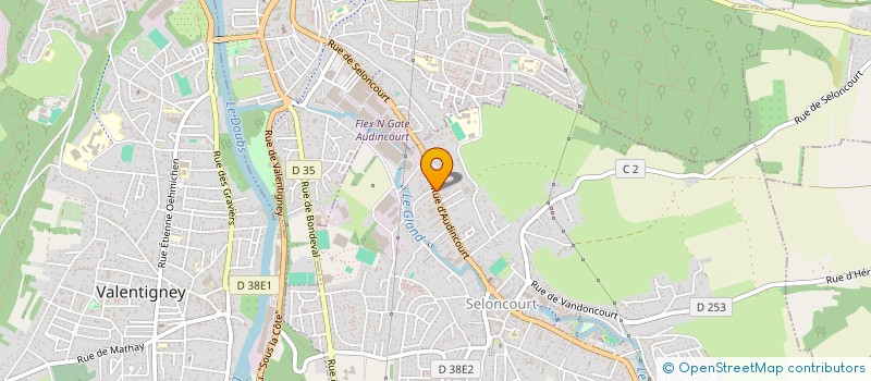 localisation de l'entreprise SCI DU CHATEAU  SELONCOURT