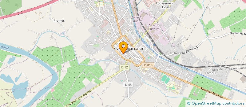 localisation de l'entreprise SCI DU CHATEAU  CASTELSARRASIN