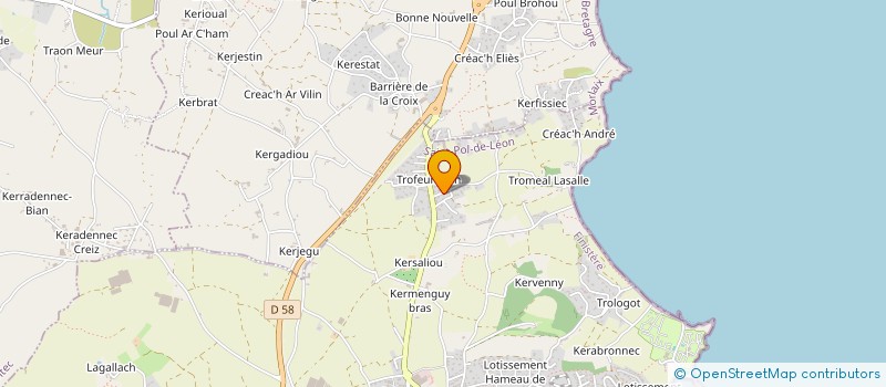 localisation de l'entreprise SCI DU CHATEAU  SAINT-POL-DE-LEON