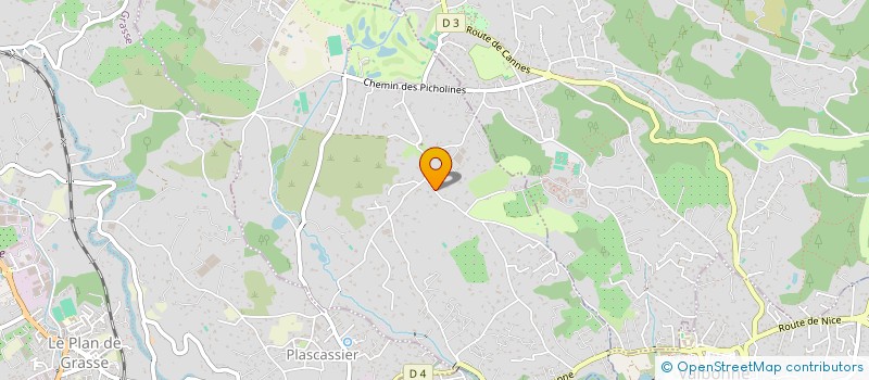 localisation de l'entreprise SCI DU CHATEAU  CHATEAUNEUF-GRASSE