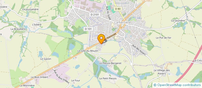 localisation de l'entreprise SCI DU CHATEAU à LA FERRIERE