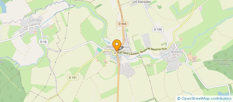 localisation de l'entreprise SCI DU CHATEAU  MENIL-LA-TOUR