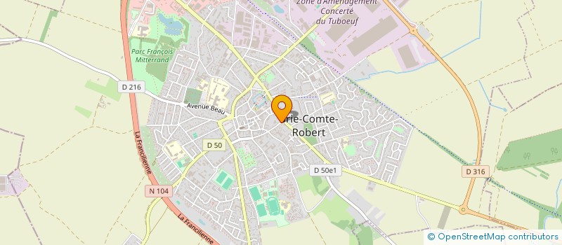 localisation de l'entreprise SCI DU CHATEAU  BRIE-COMTE-ROBERT