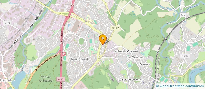 localisation de l'entreprise SCI DU CHATEAU à LIMOGES