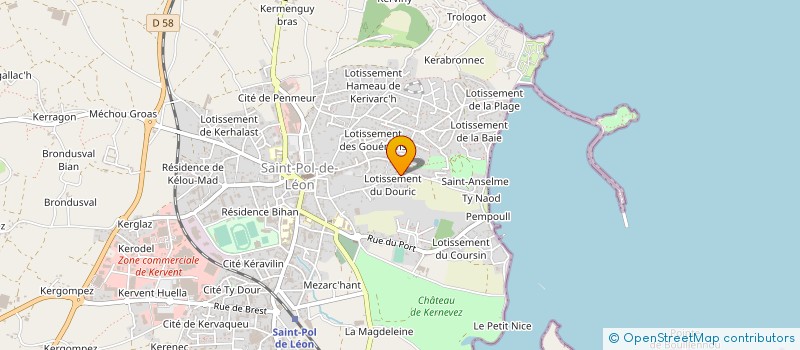 localisation de l'entreprise SCI DU CHATEAU  SAINT-POL-DE-LEON