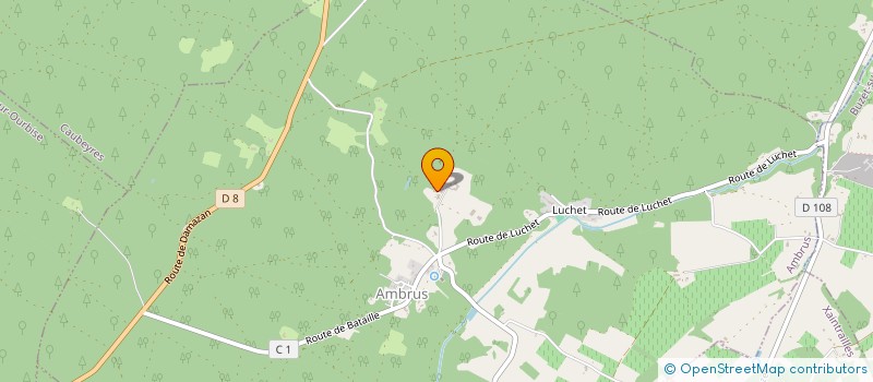 localisation de l'entreprise SCI DU CHATEAU  RAZIMET